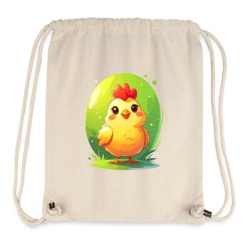 Cute chicken - Stanley/Stella Recycled Gym Bag - natural - Front