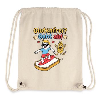 Glutenfrei Geht Ab Spaß Humor - Stanley/Stella recycelter Gym Bag - Naturweiß - Vorne