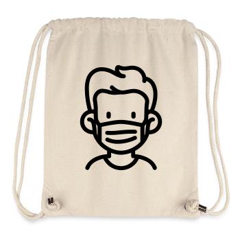 Maske - Stanley/Stella recycelter Gym Bag - Naturweiß - Vorne