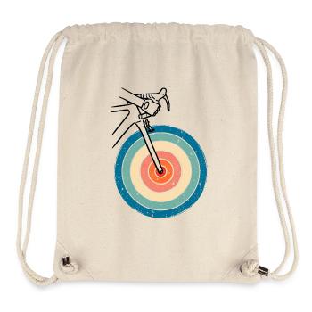 Retro Sunset Bike – Fahrrad im Sonnenuntergang - Stanley/Stella recycelter Gym Bag - Naturweiß - Vorne