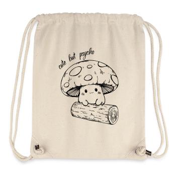 Süßer Pilz - mignon mais psychopathe - Sac à cordon recyclé Stanley/Stella - blanc naturel - Devant