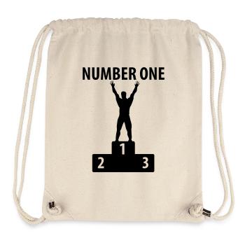 Number One - Stanley/Stella Recycled Gym Bag - natural - Front