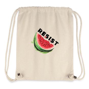 Ce n’est pas une pastèque, résistez à la Palestine - Sac à cordon recyclé Stanley/Stella - blanc naturel - Devant