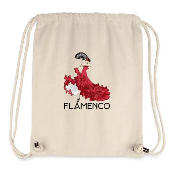 Flamenco Tänzerin - Stanley/Stella recycelter Gym Bag - Naturweiß - Vorne