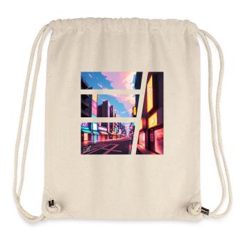 Asien-Stadt - Stanley/Stella recycelter Gym Bag - Naturweiß - Vorne