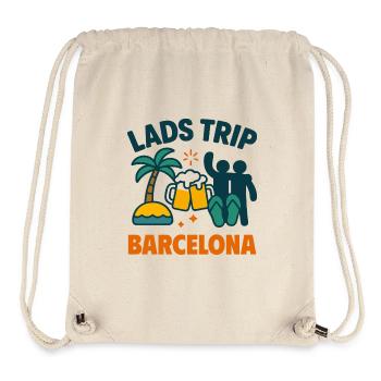 Lads Trip Barcelona Party Shirt - Stanley/Stella Recycled Gym Bag - natural - Front