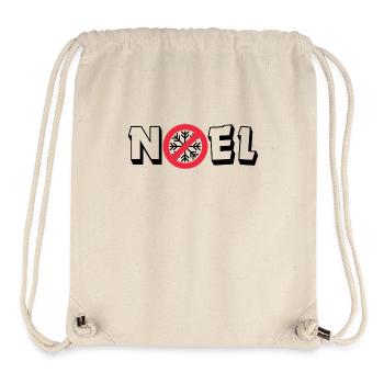 No Noel - Sac à cordon recyclé Stanley/Stella - blanc naturel - Devant