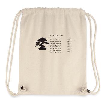 My healthy list Square - Stanley/Stella recycelter Gym Bag - Naturweiß - Vorne