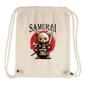 Samurai Teddy - Stanley/Stella Recycled Gym Bag - natural - Front