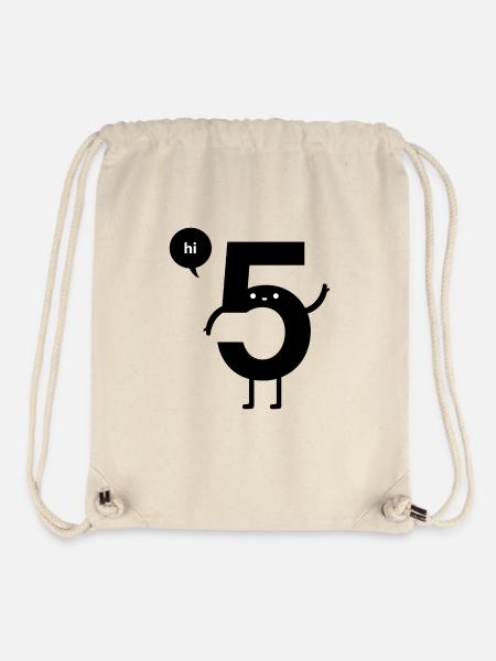 hi 5 - Sac à cordon recyclé Stanley/Stella - blanc naturel