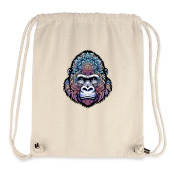 Mystisches Gorilla-Mandala - Stanley/Stella recycelter Gym Bag - Naturweiß - Vorne