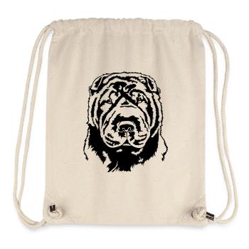 Shar Pei Portrait Dogs Dog Wilsigns - Stanley/Stella Recycled Gym Bag - natural - Front