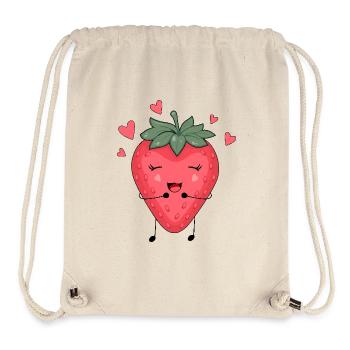 Strawberries and happiness - Stanley/Stella Recycled Gym Bag - natural - Front