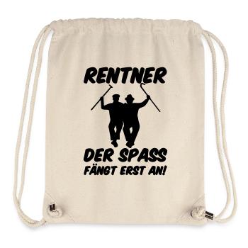 Rentner Spaß Rente, Ruhestand, Geschenk, Spruch - Stanley/Stella recycelter Gym Bag - Naturweiß - Vorne