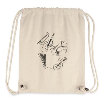 Music connects. - Stanley/Stella Recycled Gym Bag - natural - Front
