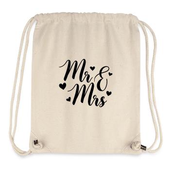 Mr and mrs - Stanley/Stella Recycled Gym Bag - natural - Front