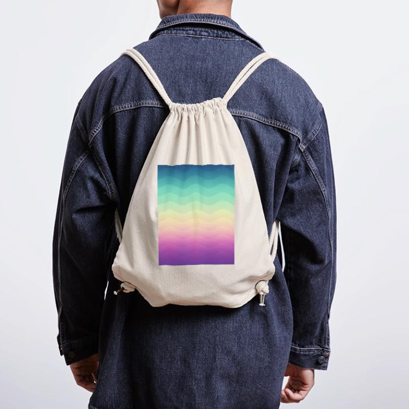 Minimal Geometry Waves (Rainbow) - Phone Case Stanley/Stella recycelter Gym Bag
