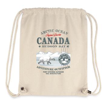 Polar Bear - Canada - Stanley/Stella recycelter Gym Bag - Naturweiß - Vorne