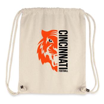 Cincinnati - Ohio - Équipe de football américain - Sac à cordon recyclé Stanley/Stella - blanc naturel - Devant