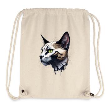 Splash Art Katzen Design - Stanley/Stella recycelter Gym Bag - Naturweiß - Vorne