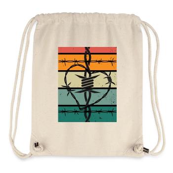 Stchelwire heart - Stanley/Stella Recycled Gym Bag - natural - Front