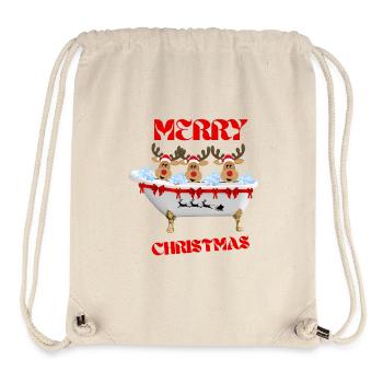 Merry Christmas - Stanley/Stella Recycled Gym Bag - natural - Front