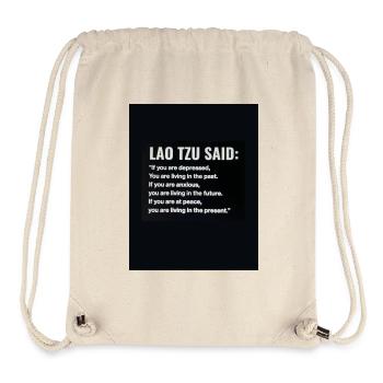 Spruch - Stanley/Stella recycelter Gym Bag - Naturweiß - Vorne