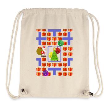 X-mas-Weihnachten-Gute alte Zeit-Vers.4 - Stanley/Stella recycelter Gym Bag - Naturweiß - Vorne