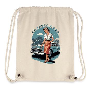 Classic Cars 1950 - Stanley/Stella recycelter Gym Bag - Naturweiß - Vorne
