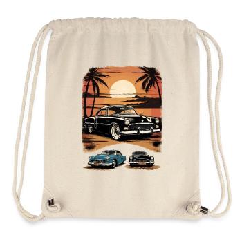 Classic Cars 1950 - Stanley/Stella recycelter Gym Bag - Naturweiß - Vorne