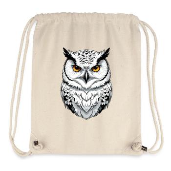 Schnee-Eule - Stanley/Stella recycelter Gym Bag - Naturweiß - Vorne