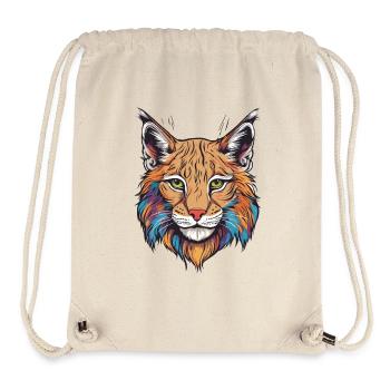 Lynx Cat - Stanley/Stella Recycled Gym Bag - natural - Front