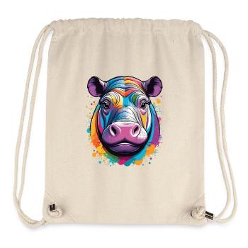 Hippo - Stanley/Stella Recycled Gym Bag - natural - Front