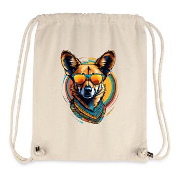 Afrikanischer Wildhund - Stanley/Stella recycelter Gym Bag - Naturweiß - Vorne