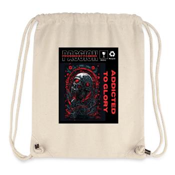 Powered by passion, addicted to glory - Stanley/Stella Recycled Gym Bag - natural - Front