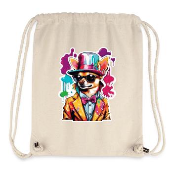 Chihuahua / small dog / animal / tiny / breed - Stanley/Stella Recycled Gym Bag - natural - Front