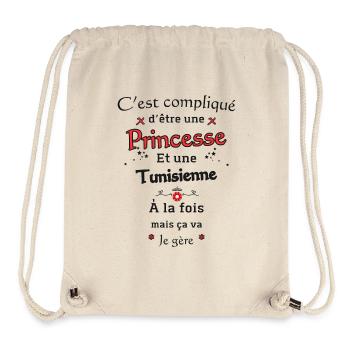 Princesse Tunisienne - Sac à cordon recyclé Stanley/Stella - blanc naturel - Devant