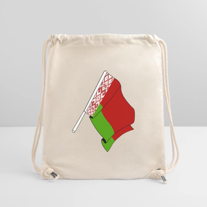 Drapeau de la Russie blanche Sac à cordon recyclé Stanley/Stella