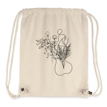 Woman Flowers Confidence - Stanley/Stella Recycled Gym Bag - natural - Front