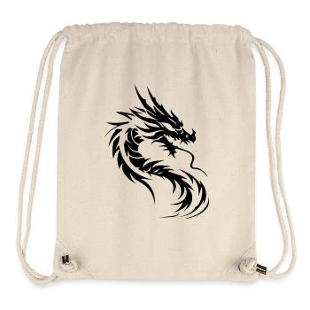 Chinesischer Drache - Stanley/Stella recycelter Gym Bag - Naturweiß - Vorne