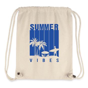 Sommer Illustration Sommer Blumenkunst Blume Meer - Stanley/Stella recycelter Gym Bag - Naturweiß - Vorne
