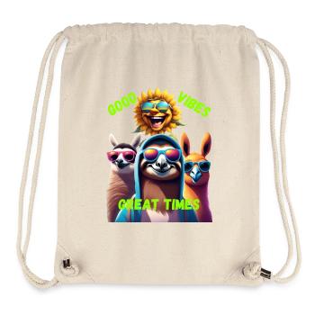 great Times - Stanley/Stella recycelter Gym Bag - Naturweiß - Vorne