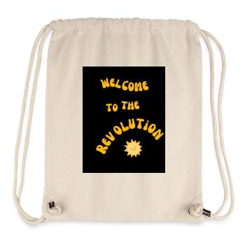 welcome to the revolution - Sac à cordon recyclé Stanley/Stella - blanc naturel - Devant