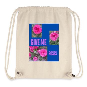 GIVE ME ROSES - Sac à cordon recyclé Stanley/Stella - blanc naturel - Devant