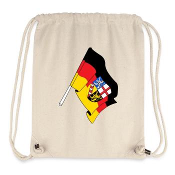Drapeau de la Sarre - Sac à cordon recyclé Stanley/Stella - blanc naturel - Devant