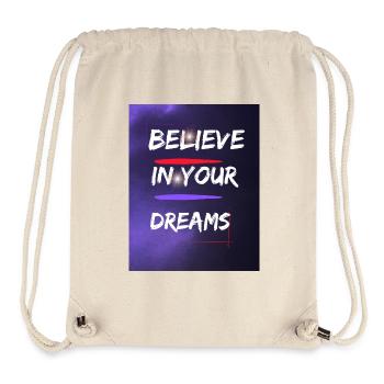Believe - Stanley/Stella recycelter Gym Bag - Naturweiß - Vorne