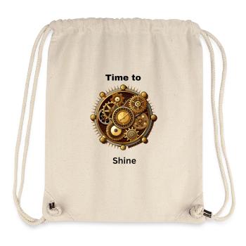 time to shine - Stanley/Stella recycelter Gym Bag - Naturweiß - Vorne
