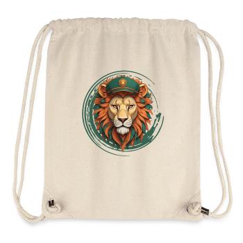 Règnez sur la jungle - Sac à cordon recyclé Stanley/Stella - blanc naturel - Devant