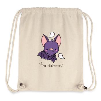 Süse Halloween Fledermaus - Stanley/Stella recycelter Gym Bag - Naturweiß - Vorne