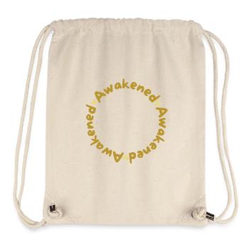 Réveillé - Sac à cordon recyclé Stanley/Stella - blanc naturel - Devant